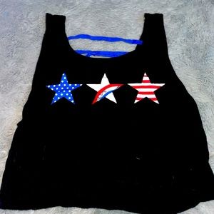 4th of July Cropped Tank Top